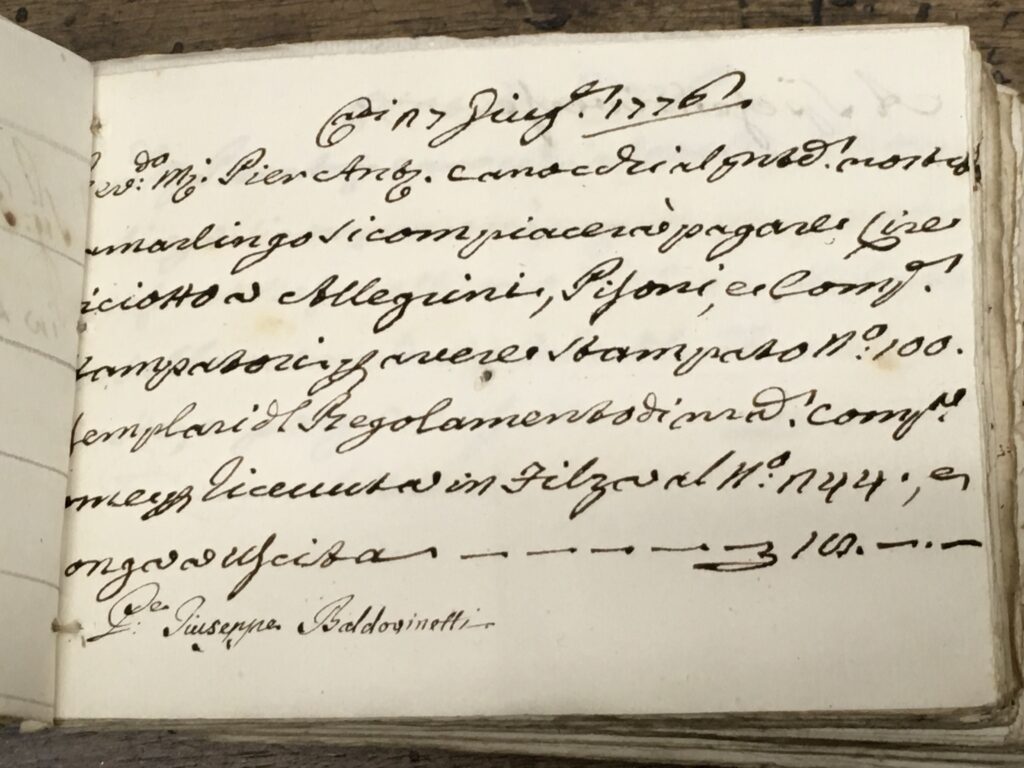 mandato di uscita per la stampa del manifesto